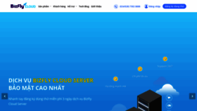 What Bizflycloud.vn website looked like in 2020 (4 years ago)