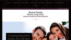 What Boonedental.com website looked like in 2020 (4 years ago)