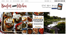 What Barefeetinthekitchen.com website looked like in 2020 (4 years ago)
