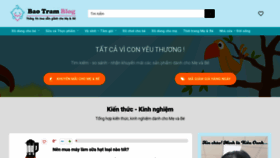 What Baotramblog.com website looked like in 2020 (4 years ago)