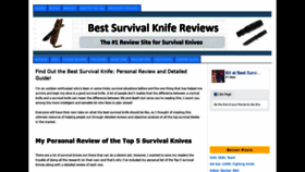 What Bestsurvivalknifereview.com website looked like in 2020 (4 years ago)