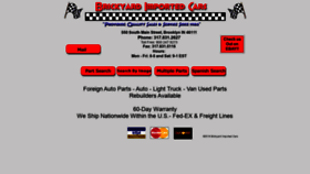 What Brickyardimportedcars.com website looked like in 2020 (4 years ago)