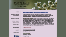 What Back2basicshealth.com website looked like in 2020 (4 years ago)
