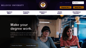 What Bellevue.edu website looked like in 2020 (4 years ago)