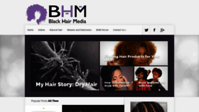 What Blackhairmedia.com website looked like in 2020 (4 years ago)
