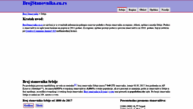 What Brojstanovnika.cu.rs website looked like in 2020 (4 years ago)