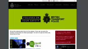 What Btp.police.uk website looked like in 2020 (4 years ago)