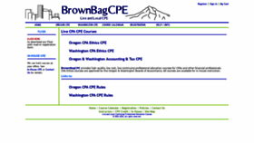 What Brownbagcpe.com website looked like in 2020 (4 years ago)