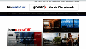 What Baurundschau.ch website looked like in 2020 (4 years ago)