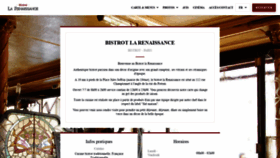 What Bistrotlarenaissance.fr website looked like in 2020 (4 years ago)