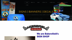 What Bakersfield-signs.com website looked like in 2020 (4 years ago)