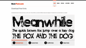 What Best-font.com website looked like in 2020 (4 years ago)