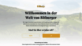 What Bitburger.de website looked like in 2020 (4 years ago)