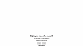 What Bigvapes.com.au website looked like in 2020 (4 years ago)