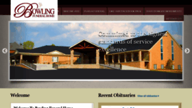 What Bowlingfuneralhome.com website looked like in 2020 (4 years ago)