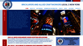 What Bricklayersandalliedcraftworkerslocal1ny.org website looked like in 2020 (4 years ago)