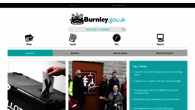 What Burnley.gov.uk website looked like in 2020 (4 years ago)
