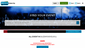 What Buzzmyevent.in website looked like in 2020 (4 years ago)