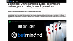 What Betminded.com website looked like in 2020 (4 years ago)