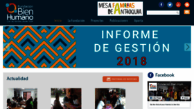 What Bienhumano.org website looked like in 2020 (5 years ago)
