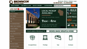 What Browncor.com website looked like in 2020 (4 years ago)