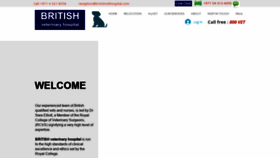 What Britishveterinaryhospital.com website looked like in 2020 (4 years ago)