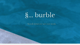 What Burbleweb.com website looked like in 2020 (4 years ago)