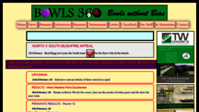 What Bowls360.com.au website looked like in 2020 (4 years ago)