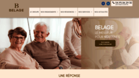 What Belage.org website looked like in 2020 (4 years ago)
