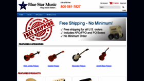 What Bluestarmusic.com website looked like in 2020 (4 years ago)