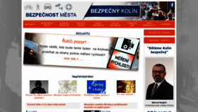 What Bezpecnykolin.cz website looked like in 2020 (4 years ago)