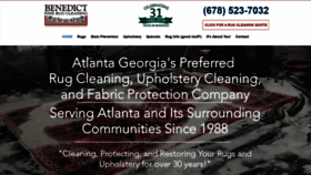What Benedictrugcleaning.com website looked like in 2020 (4 years ago)
