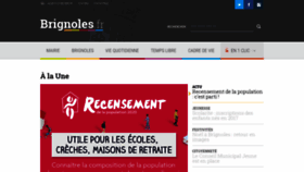 What Brignoles.fr website looked like in 2020 (4 years ago)