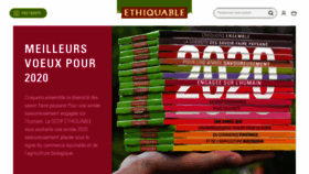 What Boutique-ethiquable.com website looked like in 2020 (4 years ago)
