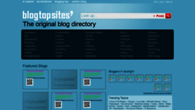 What Blogtopsites.com website looked like in 2020 (4 years ago)