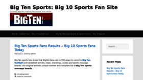 What Bigten-fans.com website looked like in 2020 (4 years ago)