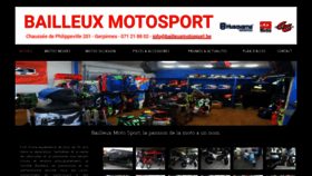 What Bailleuxmotosport.be website looked like in 2020 (4 years ago)