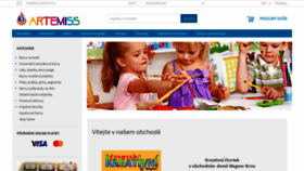 What Barvyartemiss.cz website looked like in 2020 (4 years ago)