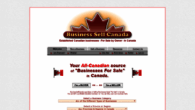 What Businesssellcanada.com website looked like in 2020 (4 years ago)