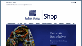 What Bodleianshop.co.uk website looked like in 2020 (4 years ago)