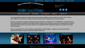 What Baltimoreseventsolutions.com website looked like in 2020 (4 years ago)