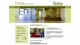 What Berliner-hno.de website looked like in 2020 (4 years ago)