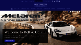 What Bellandcolvill.co.uk website looked like in 2020 (4 years ago)