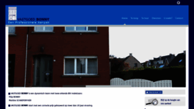 What Bonny.be website looked like in 2020 (4 years ago)