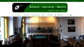 What Billardserviceberlin.de website looked like in 2020 (4 years ago)