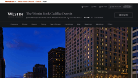 What Bookcadillacwestin.com website looked like in 2020 (4 years ago)