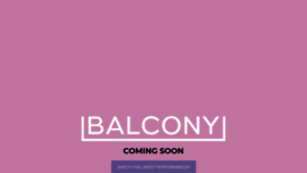 What Balconytv.com website looked like in 2020 (4 years ago)