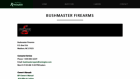 What Bushmaster.com website looked like in 2020 (4 years ago)