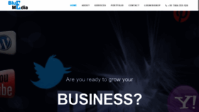 What Bluemedia.in website looked like in 2020 (4 years ago)