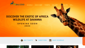 What Bali-zoo.com website looked like in 2020 (4 years ago)